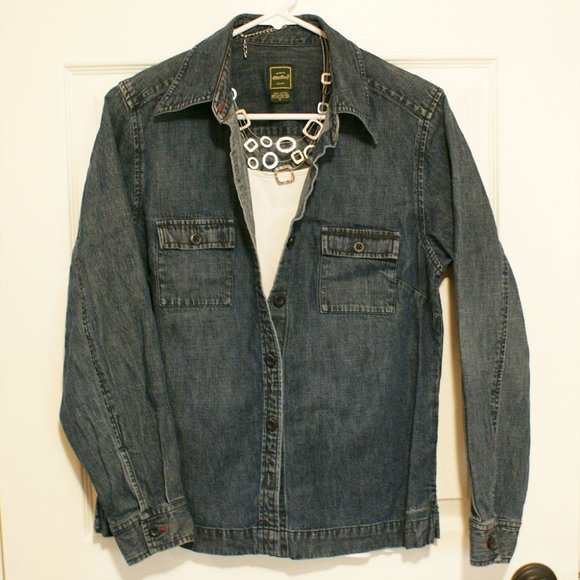 Eddie Bauer Jean shirt / jacket - Picture 1 of 4